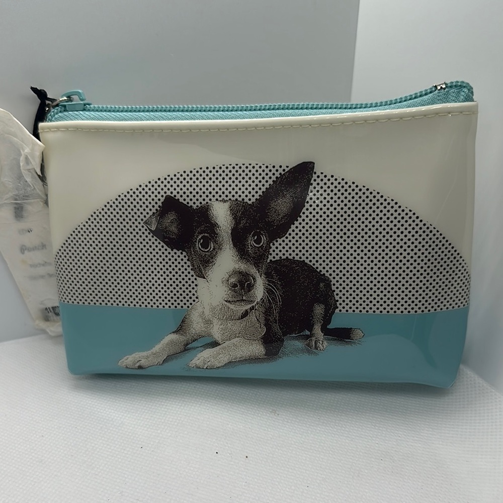 Catseye London Jack Russell Terrier Small Makeup Bag - New with Tag - Minor Flaw